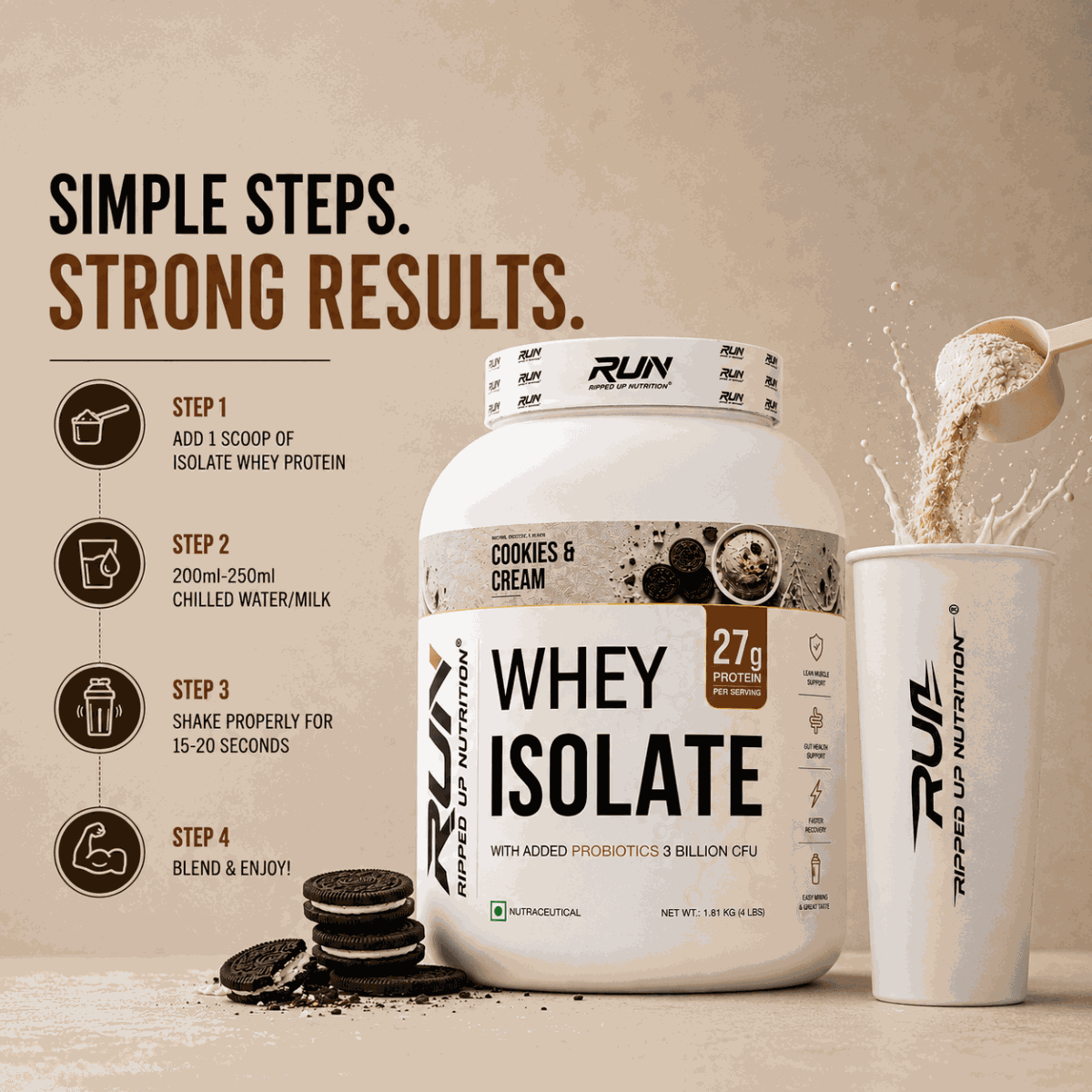 Whey Protein Isolate NEW - Ripped Up Nutrition