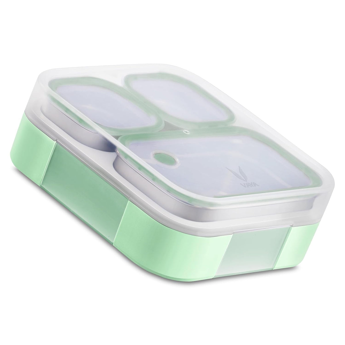 VAYA TYDBYT Stainless Steel Bento Lunch Box with 3 Leakproof Compartments – Perfect for Kids, Office & School-5