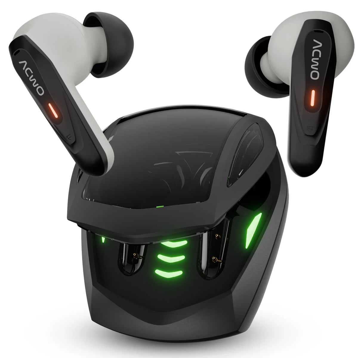 DwOTS Zing Engraving , Gaming Earbuds , Breathing LED Lights , ANC up to 32dB , 65 Hrs Playtime , AI-ENC Mics, Fast